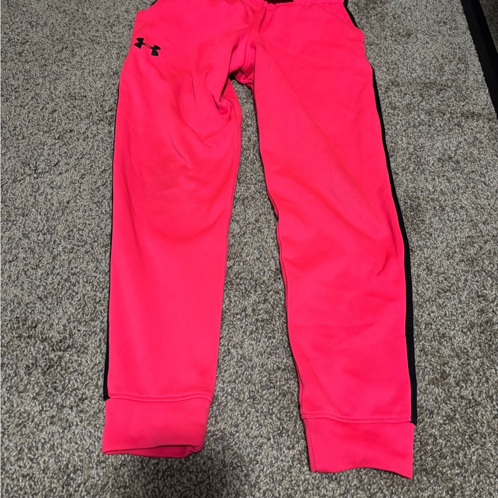 Under Armour Kids Neon Pink Joggers